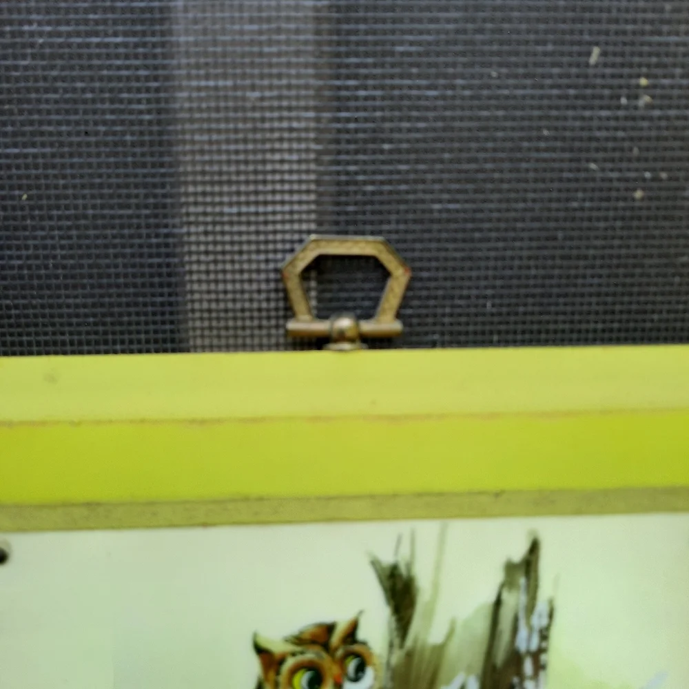 Vintage Yellow Owl Wall Art